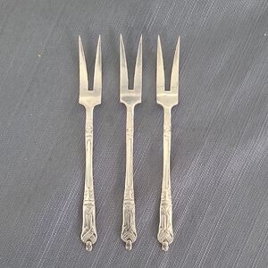 Apostle Pickle Or Olive Forks. EPNS Sheffield England